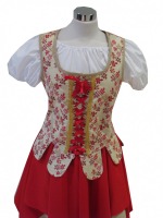 Ladies Medieval Tudor Serving Wench Costume. Moll Flanders Size 16 - 18